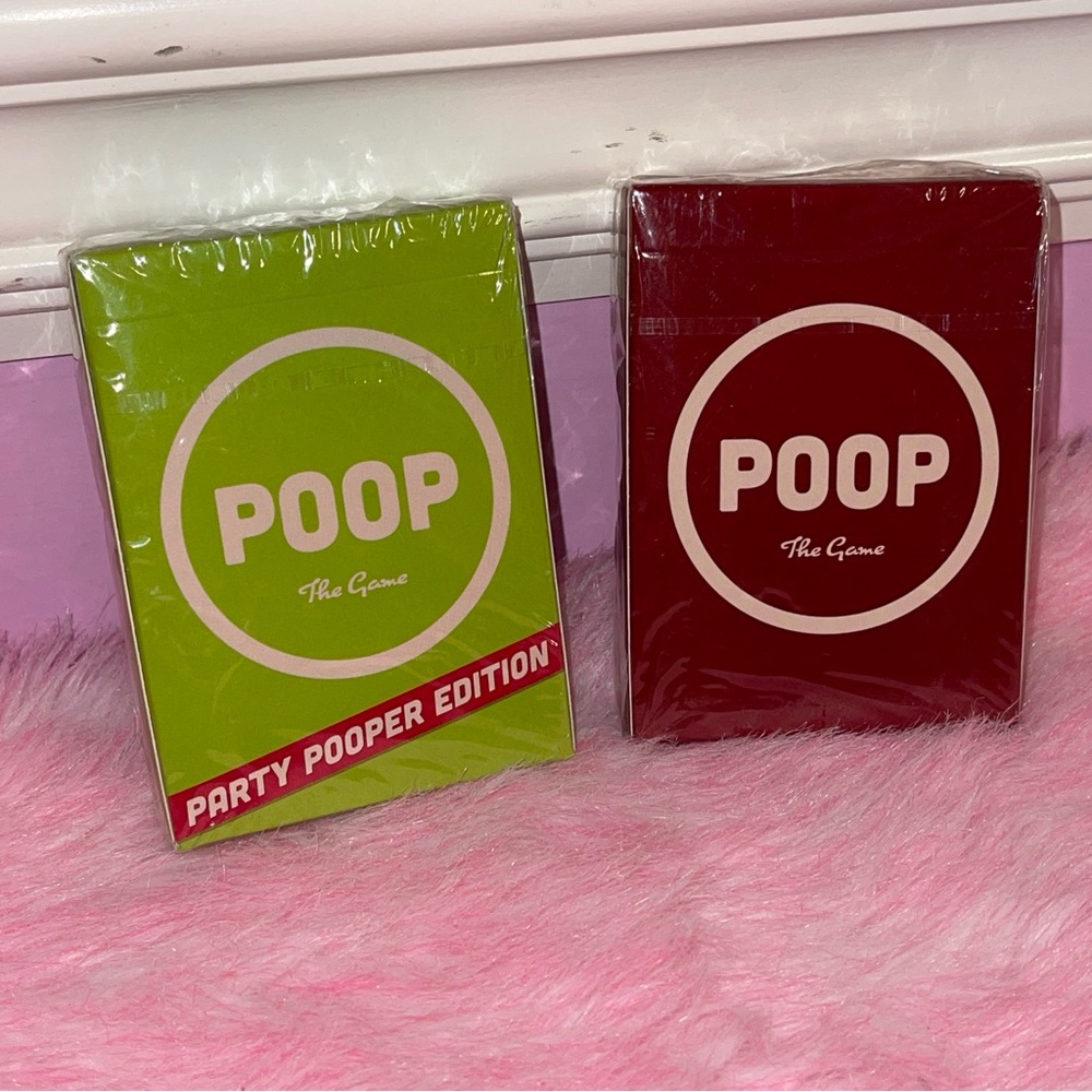Lot of 2 Breaking games Y2K the poop game party pooper edition funny board car